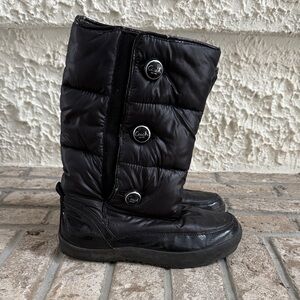 Coach Polina Black Nylon Puffy Boots